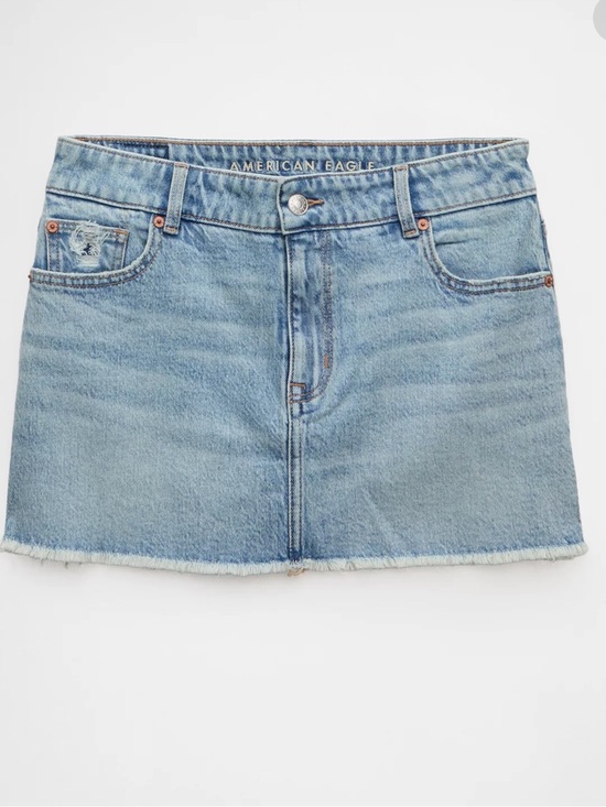 American Eagle Outfitters Dresses & Skirts - American Eagle Outfitters Light Blue Denim Mini Skirt, Mid rise.